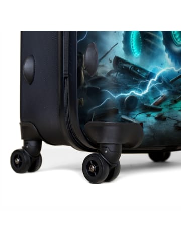 NoBoringSuitCases Suitcase, Koffer, Reisekoffer Monstertruck Blitz