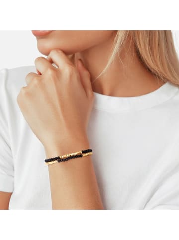 Lulu & Jane Armband aus Metall-Legierung mit Glas in gelbgold