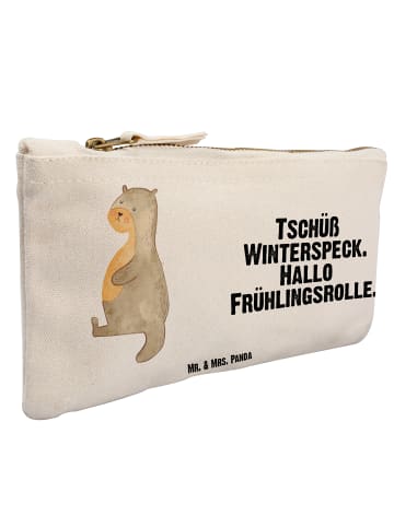 Mr. & Mrs. Panda Schminktasche Otter Bauch mit Spruch in Weiß