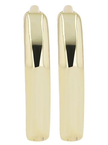 Adeliás Damen Ohrringe – Klappcreole aus 925 Silber in gold