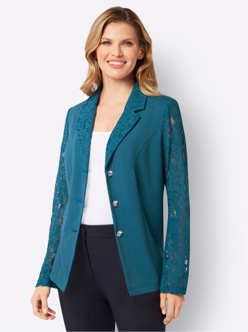 Sieh an! Spitzenblazer in topas