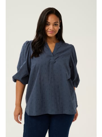 KAFFE curve Langarm-Bluse KCjolana Regular fit in Midnight Marine