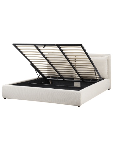 Beliani 2-tlg Doppelbett BAJONNA in Beige
