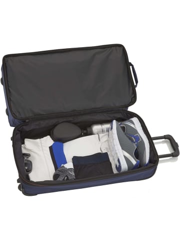 travelite Basics - Rollenreisetasche 51/64L 55 cm erw. (bordeaux) in navy