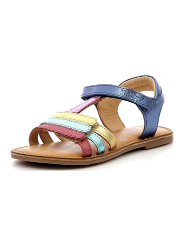 Kickers Sandalen in Metallic Blau