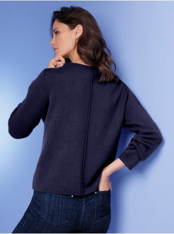 creation L Modal-Mix-Strickjacke in marine