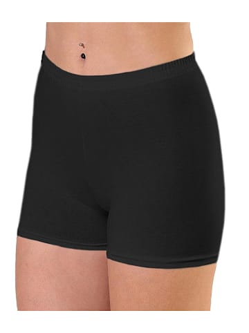 Alkato Alkato Damen Sport Shorts mit Hohem Bund in schwarz Modell 2