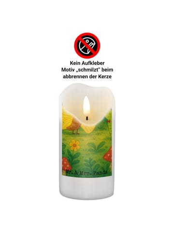 Mr. & Mrs. Panda Kerze Raupe Schmetterling Design ohne Spruch in Weiß