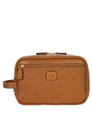 BRIC`s Life Pelle - Kulturbeutel 25 cm (cognac) in cognac
