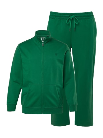 JP1880 Sweatjacke in smaragdgrün