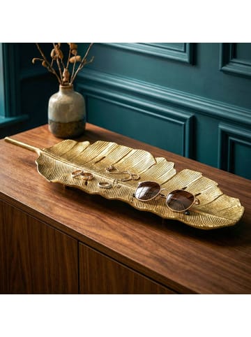 FineBuy Tischdekoration in Gold / Aluminium / 60x18x4