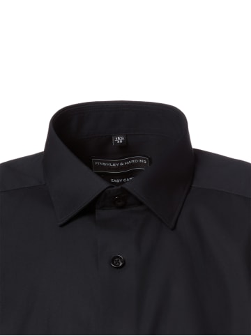 Finshley & Harding Businesshemd in schwarz
