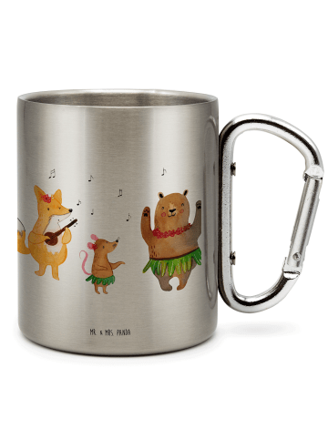 Mr. & Mrs. Panda Thermobecher Waldtiere Aloha ohne Spruch in Silber