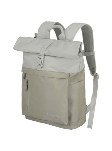 travelite Basics Rollup - Rucksack 60 cm (ice blue) in sand/ivory