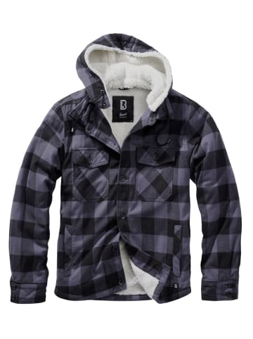 Brandit Jacke "Lumber Jacket Hooded" in Schwarz