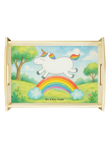 Mr. & Mrs. Panda sofatablett Einhorn Regenbogen Design ohne Spruch in Weiß