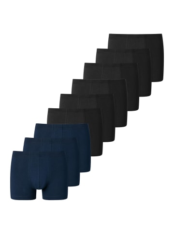 Schiesser Retro Short / Pant 95/5 Essentials - Organic Cotton in Schwarz / dunkelblau