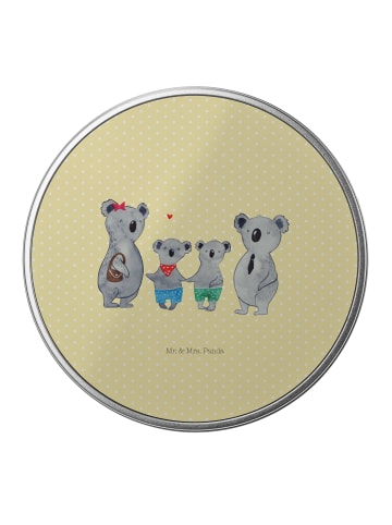 Mr. & Mrs. Panda Kaffeedose Koala Familie zwei ohne Spruch in Gelb Pastell