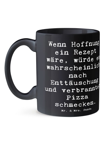 Mr. & Mrs. Panda Tasse Hoffnung in schwierigen Zeiten mit Spruch in Schwarz