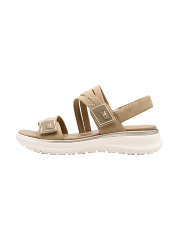 Tamaris Comfort Klettverschluss-Sandalen Beige