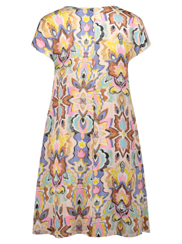 Vera Mont Sommerkleid mit überschnittenen Ärmeln in Blue/Yellow