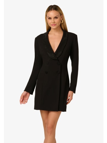 Adrianna Papell Cocktail Kleid Knit Crepe Blazer Dress in schwarz