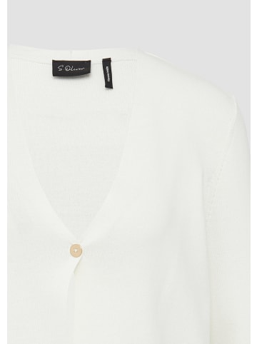 s.Oliver BLACK LABEL Strickjacke langarm in Creme