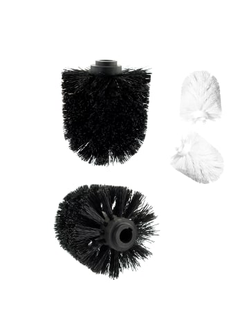 eluno Ersatz-Bürstenköpfe 2tlg. Set Schwarz