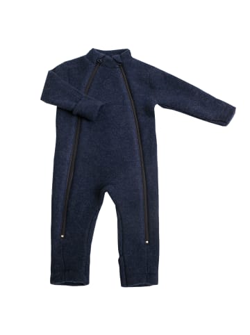 Joha Wagenazug Wollfleece Merinowolle in dark blue melange