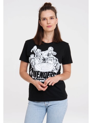 Logoshirt T-Shirt Marvel Comics - Avengers in schwarz
