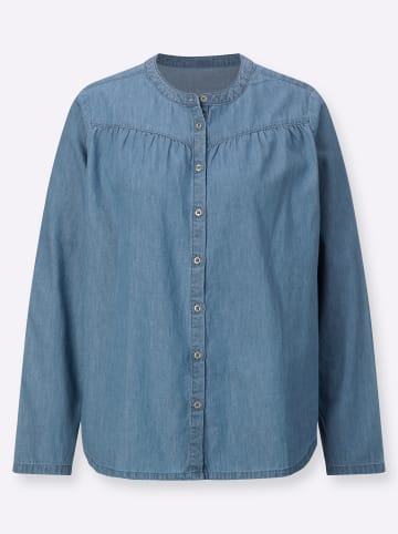 Sieh an! Jeansbluse in blue-bleached