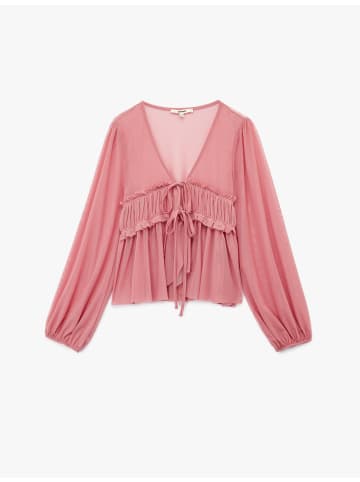 KOTON BLUSE LS in Rosa