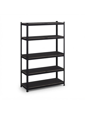 relaxdays 2 x Schwerlastregal in Schwarz - (B)90 x (H)180 x (T)40 cm