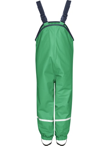 Playshoes Kinder Regenhose "Fleece-Trägerhose" in Grün
