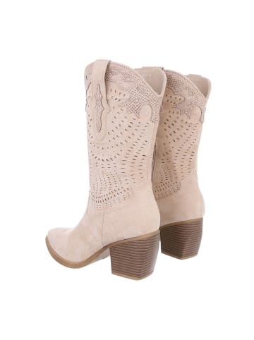 Ital-Design Stiefel in Beige