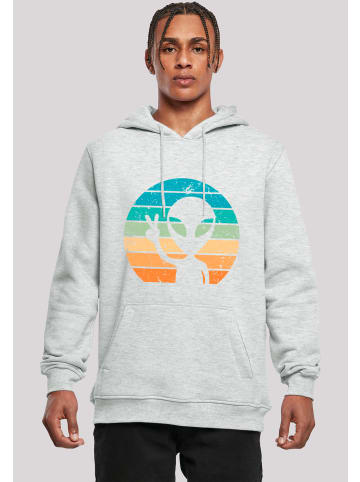 F4NT4STIC Hoodie Alien Piece Sonnenuntergang in grau meliert