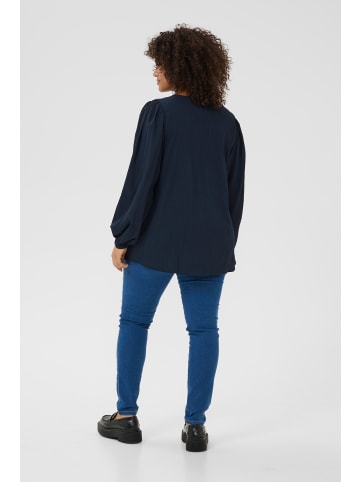 KAFFE curve Langarm-Bluse KClunda Regular fit in Midnight Marine