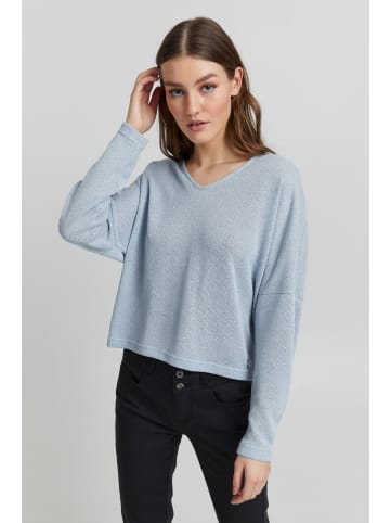 Oxmo V-Ausschnitt-Pullover in blau