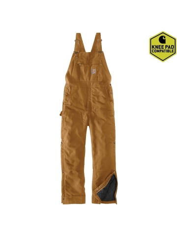 CARHARTT  Latzhose "Insulated Bib 104393" in Braun