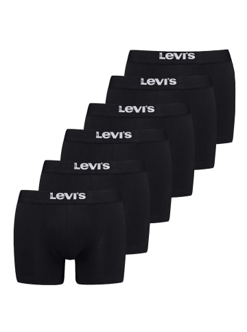 Levi´s Boxershort 6er Pack in Schwarz