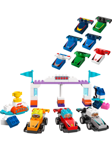 duplo DUPLO® F1® Team Rennautos mit Rennfahrern in Mehrfarbig ab 2 Jahre