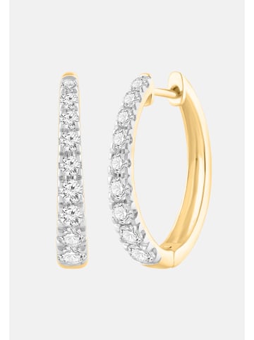 Ethische Diamanten Ohrringe aus 375 Gelbgold mit Lab Grown Diamant
