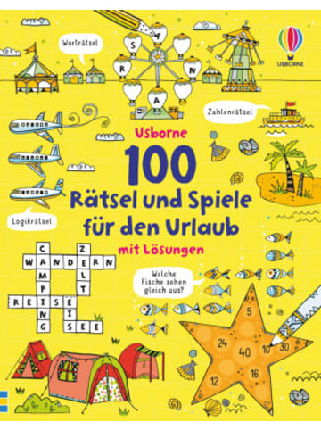 Usborn Buch - 100 Rätsel und Spiele für den Urlaub