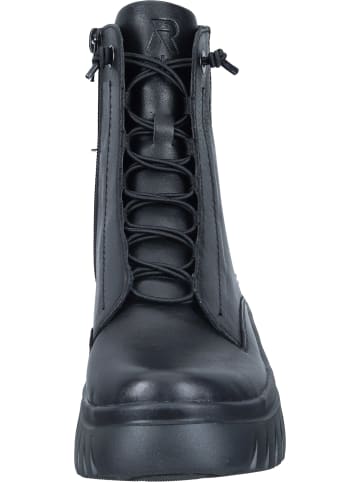 rieker Schnürstiefeletten in schwarz/schwarz
