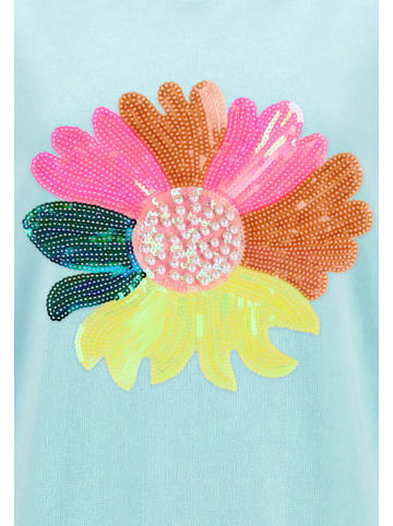 IZIA Women Sweatshirt in Aqua