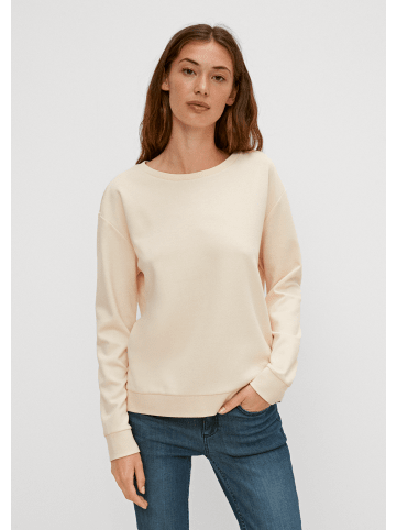 comma Sweatshirt langarm in Beige