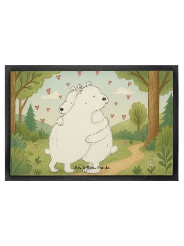 Mr. & Mrs. Panda Schmutzfangmatte Eisbär Umarmen Design ohne Spruch in Weiß