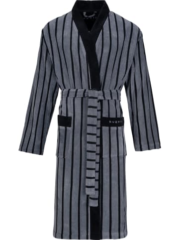 Bugatti Velours Bademantel Antonio in grau