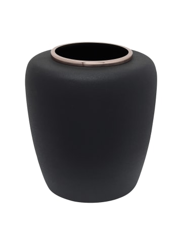 Kayoom Vase Art Deco 2025 in schwarz - roségold
