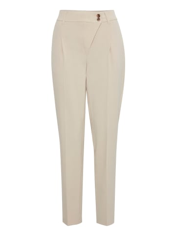 b. young BYDANTA CROSS PANTS - HEAVY WOVEN Regular fit in Cement